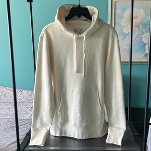 Muji Ribbed Knit Cotton Hoodie (M)